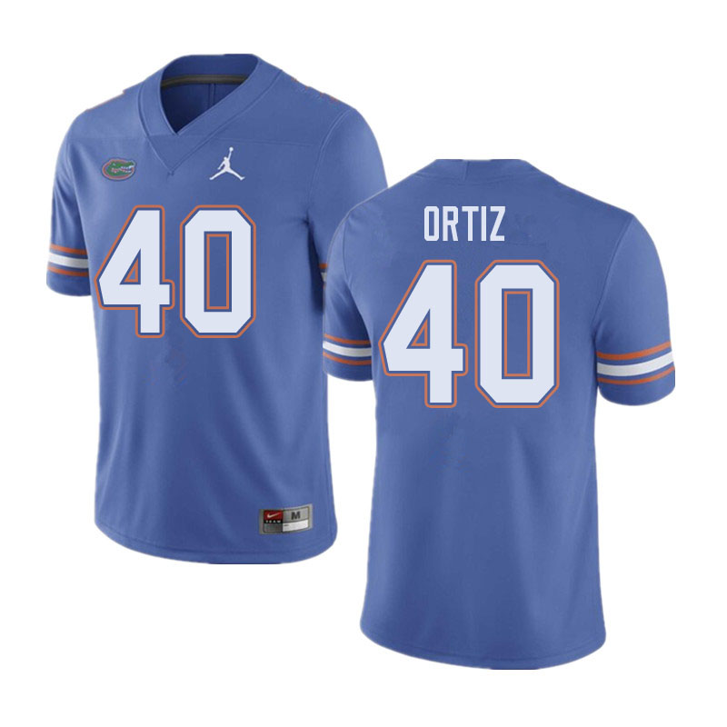 Jordan Brand Men #40 Marco Ortiz Florida Gators College Football Jerseys Sale-Blue - Click Image to Close